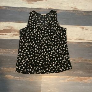 Blue with white airplane design banana republic size L